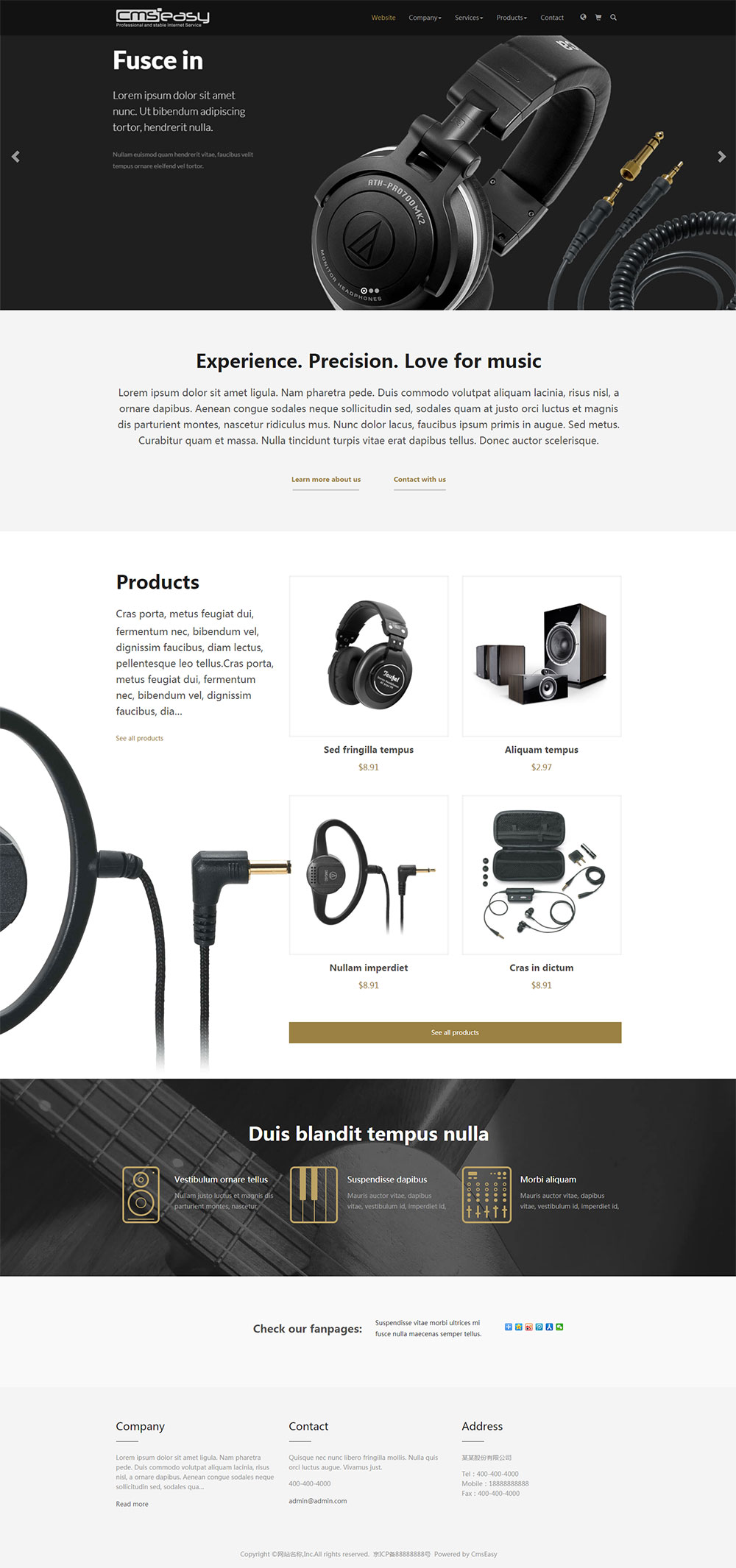 外貿(mào)音響科技數(shù)碼產(chǎn)品網(wǎng)站模板